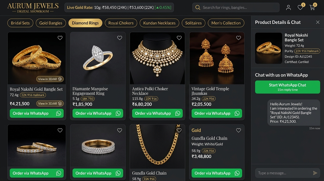 Digital Web Showroom UI